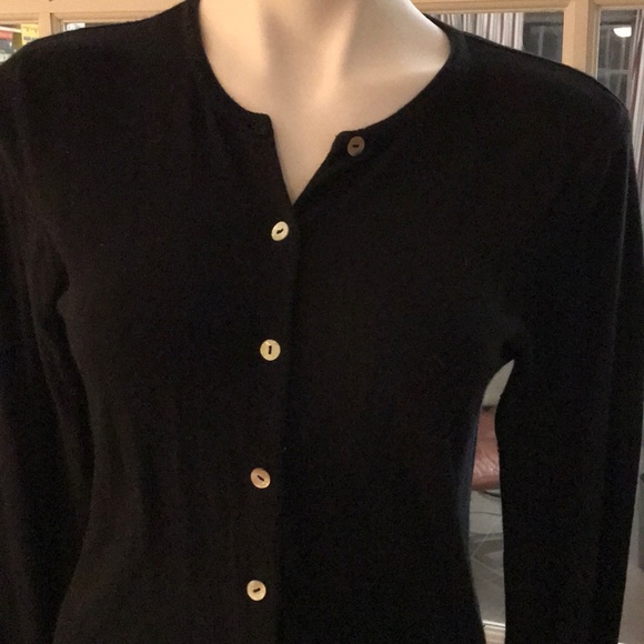 Soft Cashmere & Silk black sweater - Picture 4 of 5